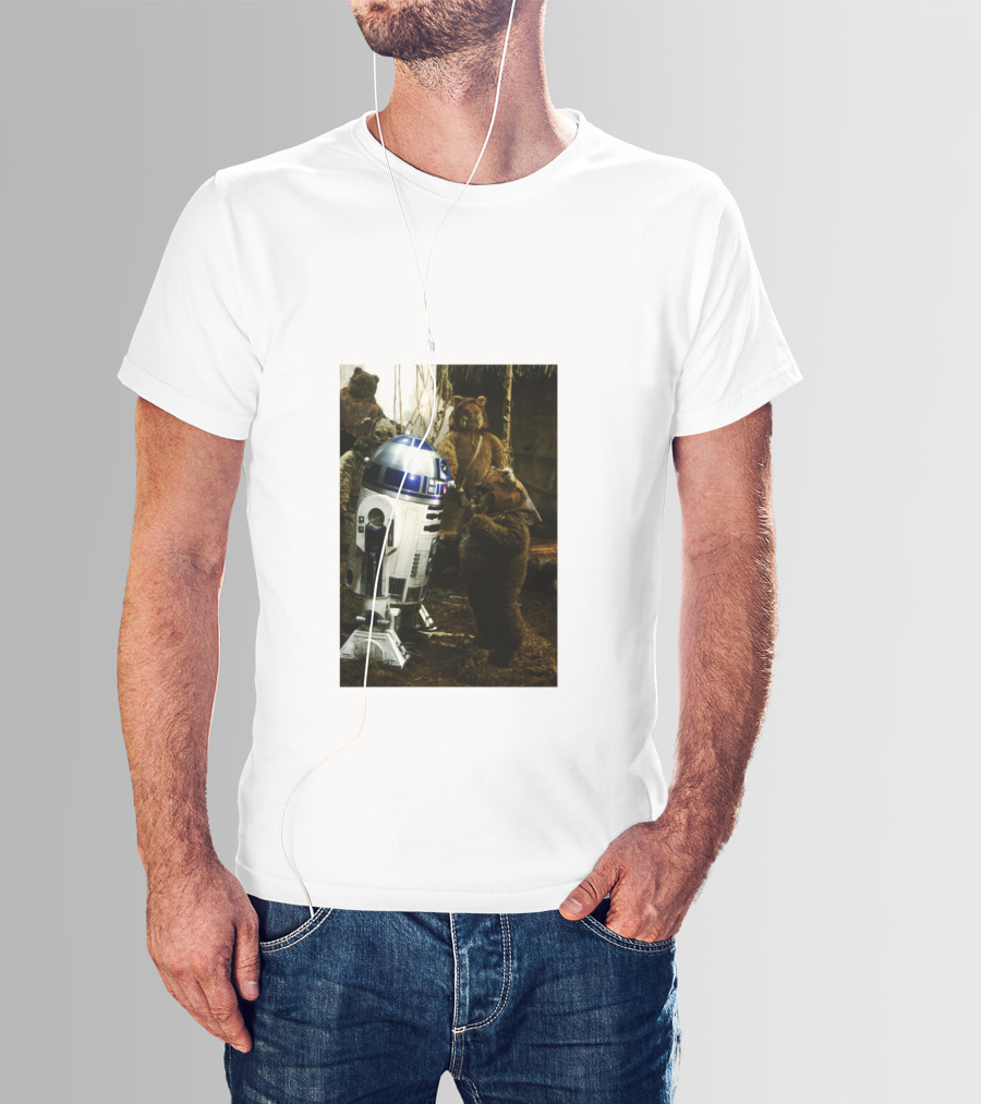 Star Wars R2 D2 Where Do They Hide The Cookies Ewoks T-Shirt