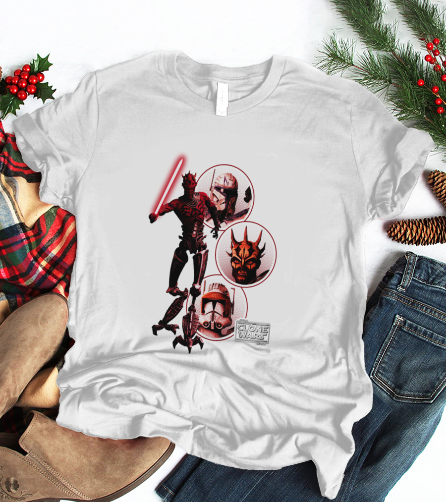 Star Wars The Clone Wars Dark Side Maul And Troopers T-Shirt