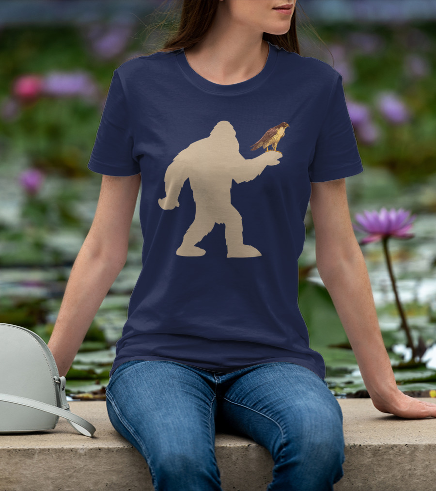 Peregrine Falcon Bigfoot Bird Falcon Animal T-Shirt