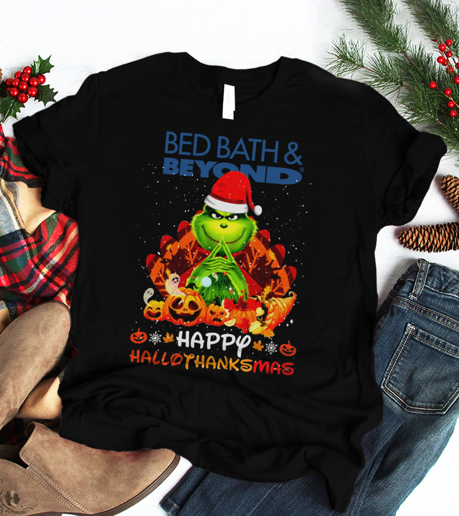 BED BATH And BEYOND HAPPY HALLOTHANKSMAS BBB T-Shirt