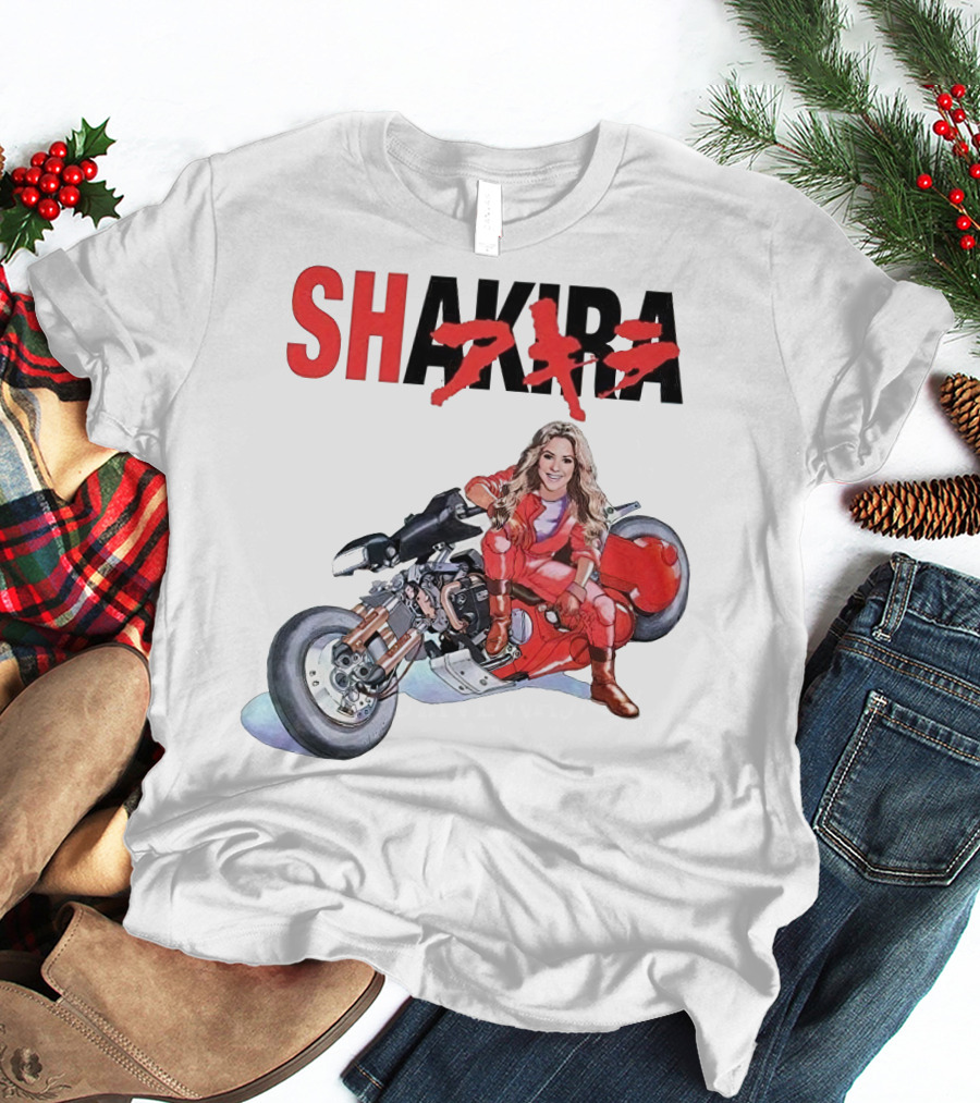 SHAKIRA Akira Anime Motorcycle Rider T-Shirt