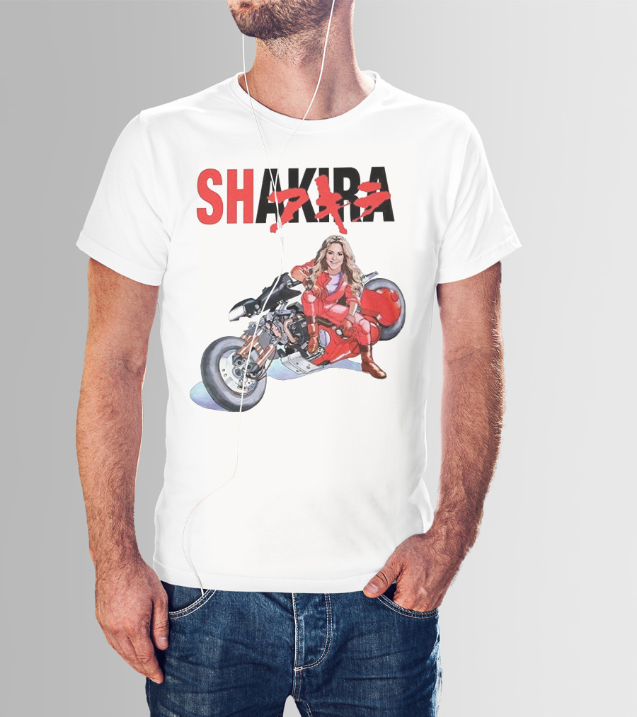 SHAKIRA Akira Anime Motorcycle Rider T-Shirt