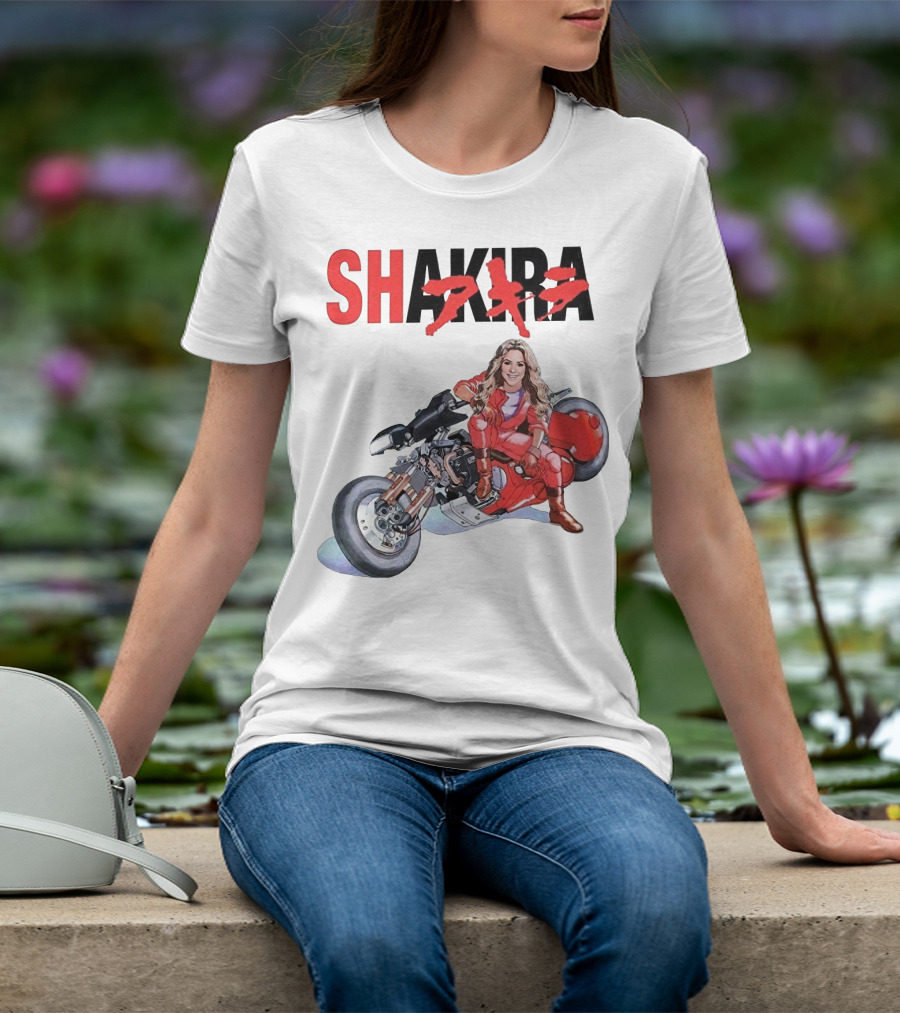 SHAKIRA Akira Anime Motorcycle Rider T-Shirt
