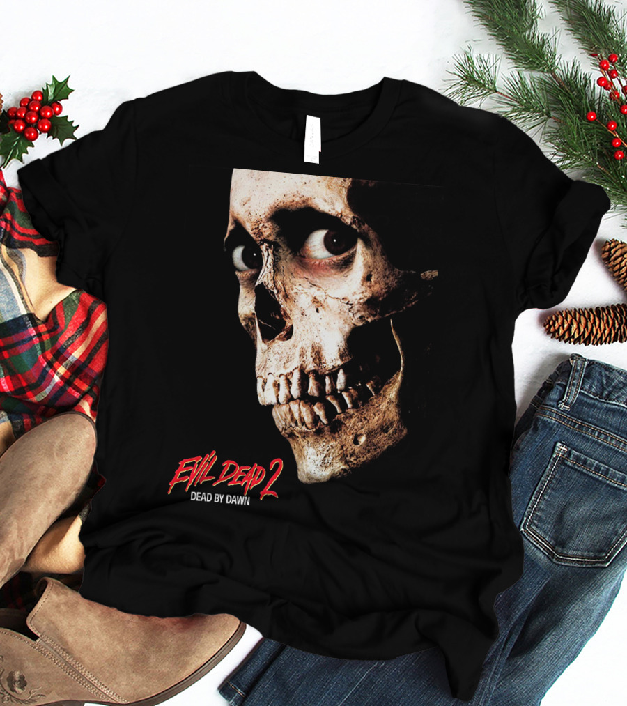 Evil Dead 2 Dead By Dawn Skull Face T-Shirt