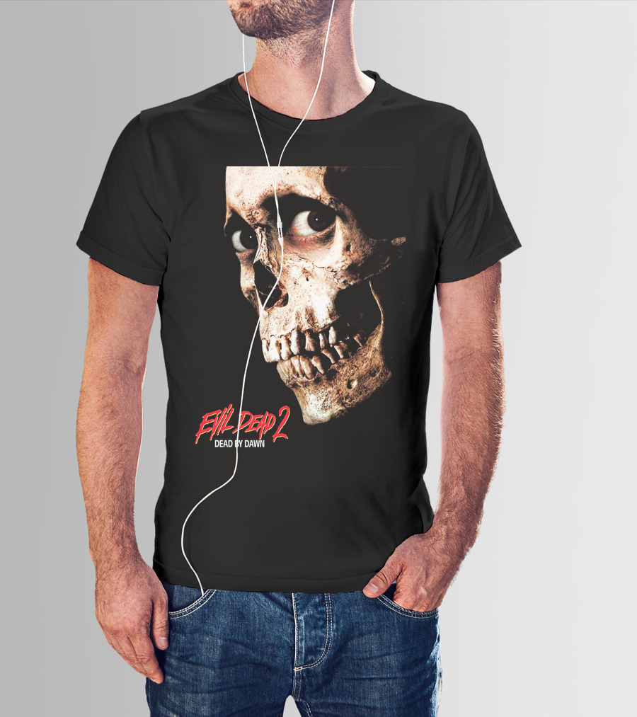 Evil Dead 2 Dead By Dawn Skull Face T-Shirt