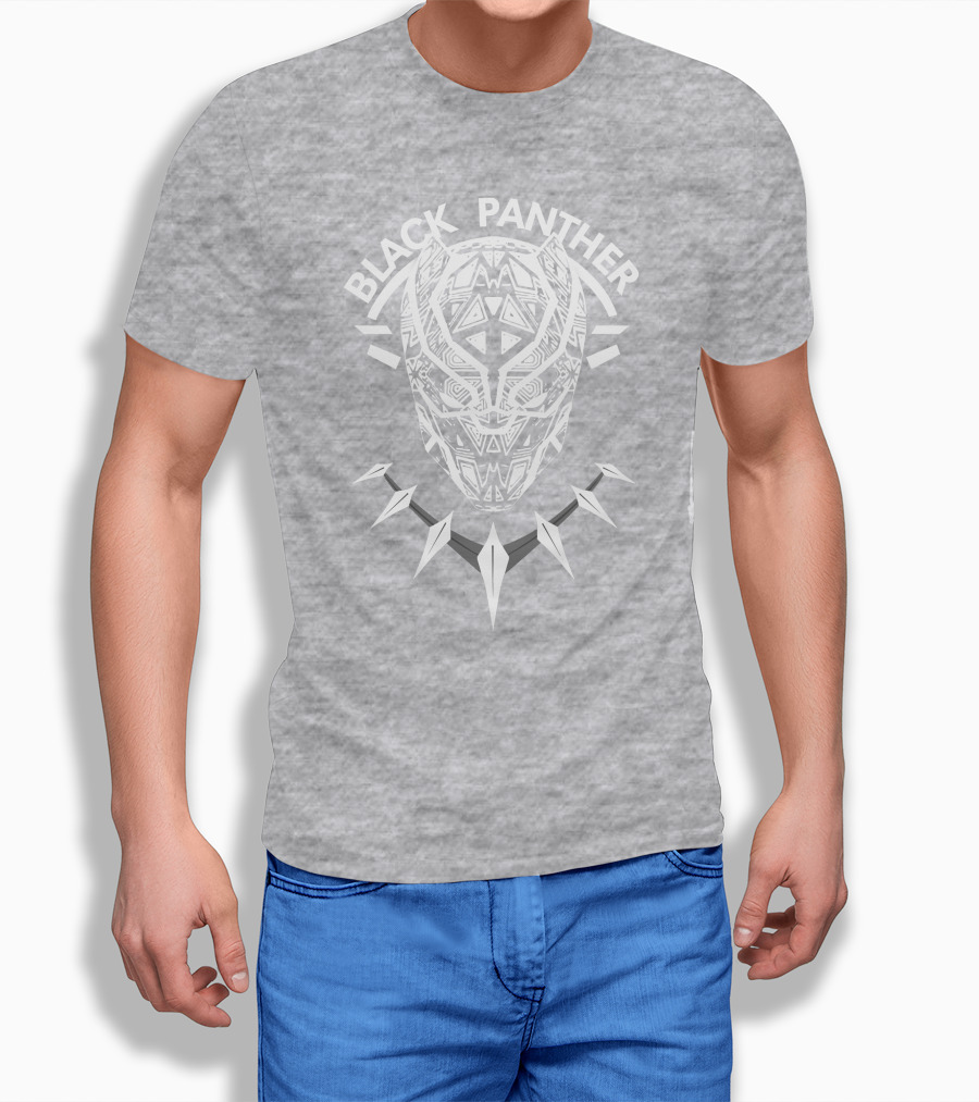 Black Panther Wakanda Tribal Mask Necklace T-Shirt