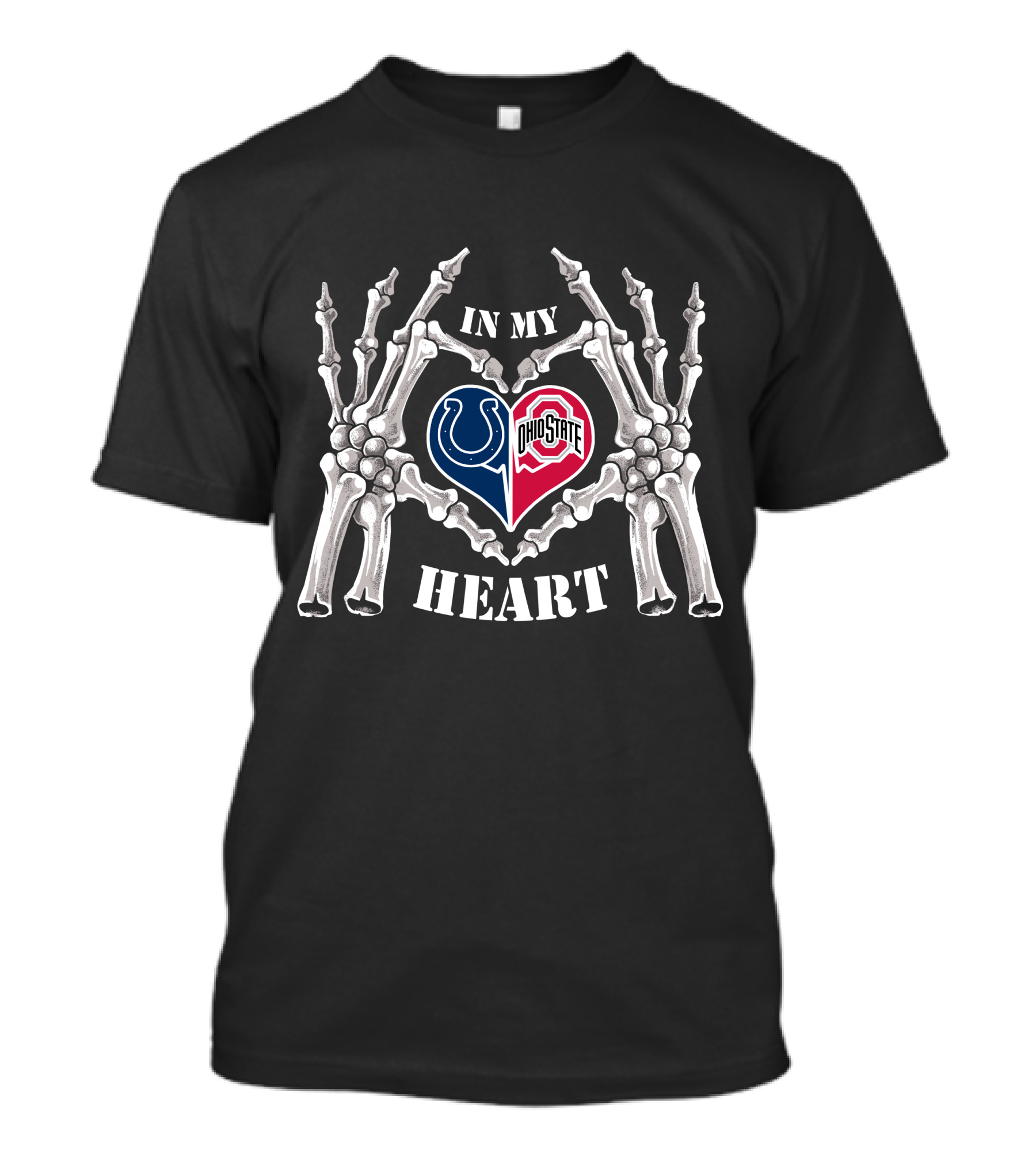 In My Heart Indianapolis Colts Ohio State Buckeyes T-Shirt