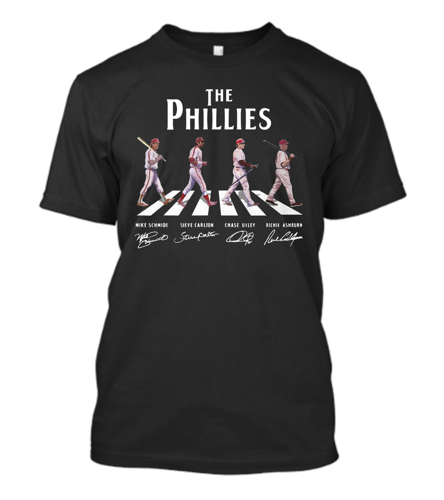 The Phillies Abbey Road Mike Schmidt Steve Carlton Chase Utley Richie Ashburn T-Shirt