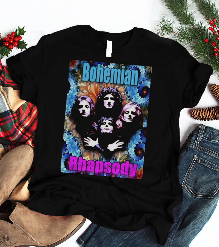 Bohemian Rhapsody Brian May Queen Psychedelic T-Shirt