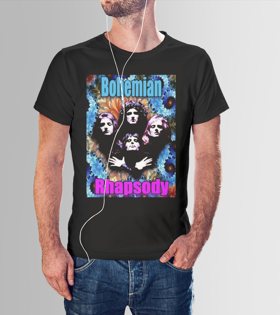 Bohemian Rhapsody Brian May Queen Psychedelic T-Shirt