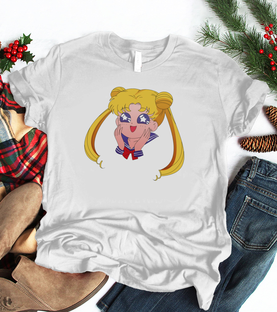 Sailor Moon Usagi Tsukino Star Eyes Anime Character T-Shirt