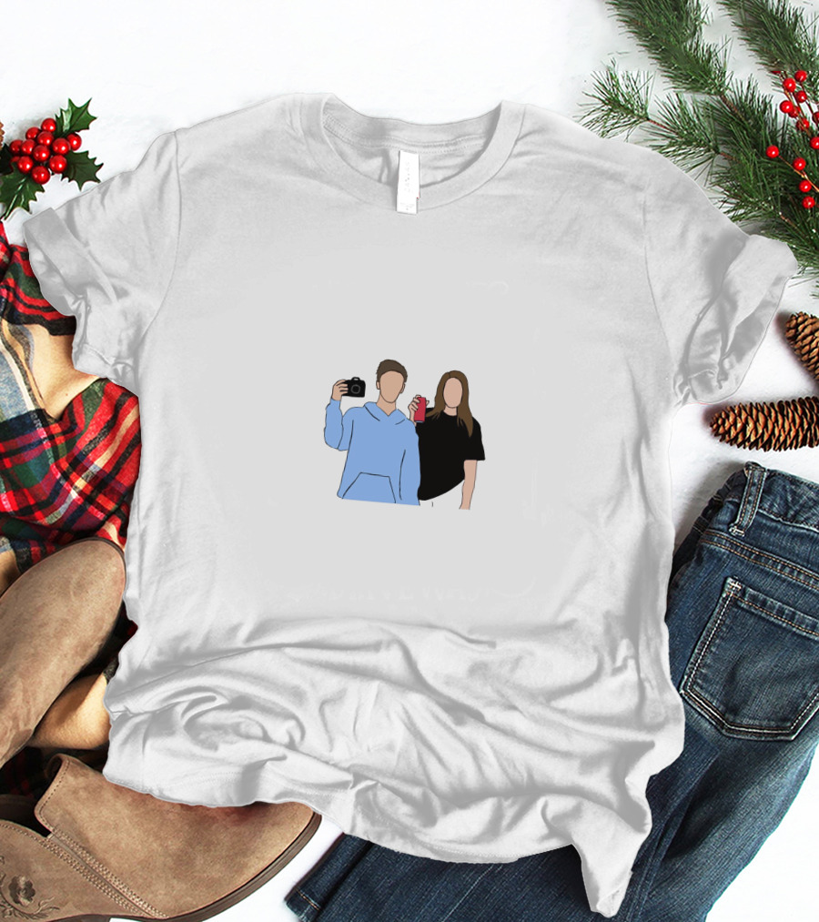 Sinjin Drowning Camera And Drink Duo T-Shirt