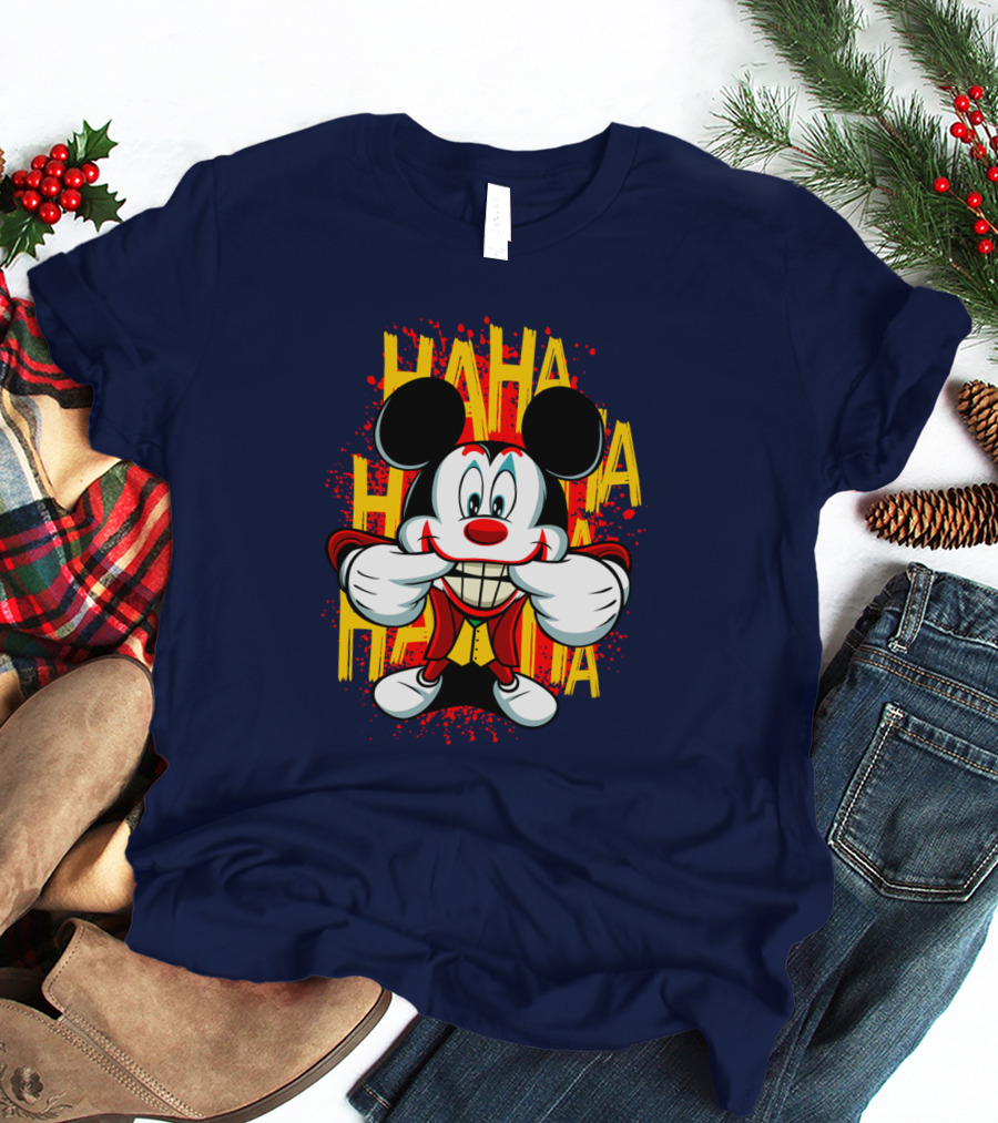 HAHA Mickey Mouse Funny Man T-Shirt