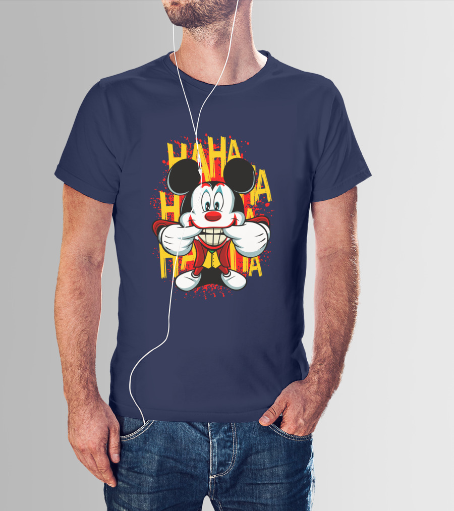HAHA Mickey Mouse Funny Man T-Shirt
