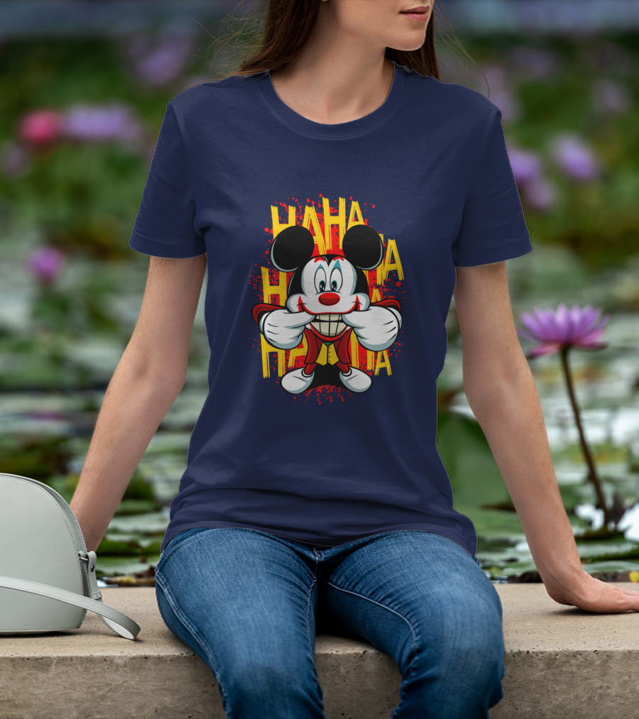 HAHA Mickey Mouse Funny Man T-Shirt