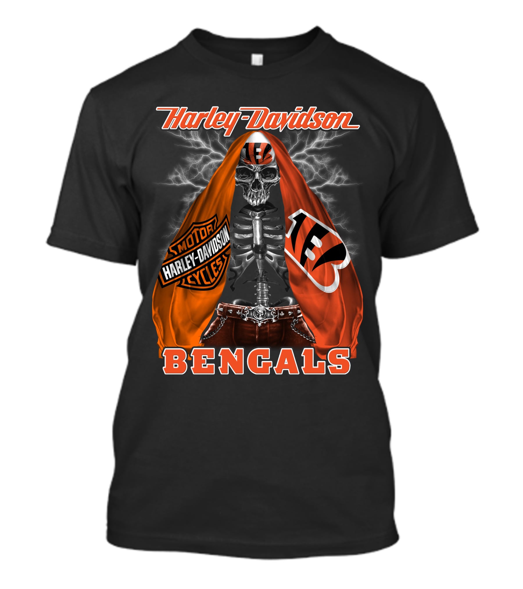 Harley Davidson Motorcycles Bengals Hd0903 Cincinnati T-Shirt