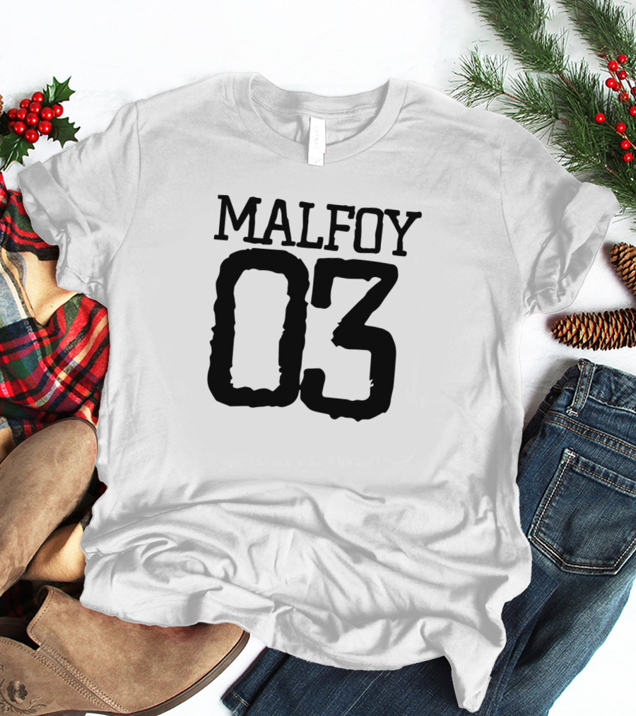 Malfoy 03 Fan Apparel Fandom Number T-Shirt