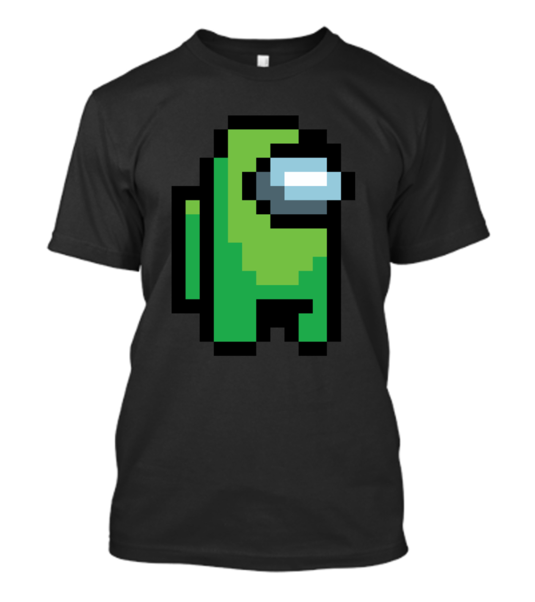 Among Us Lime Crewmate Character Pixel T-Shirt