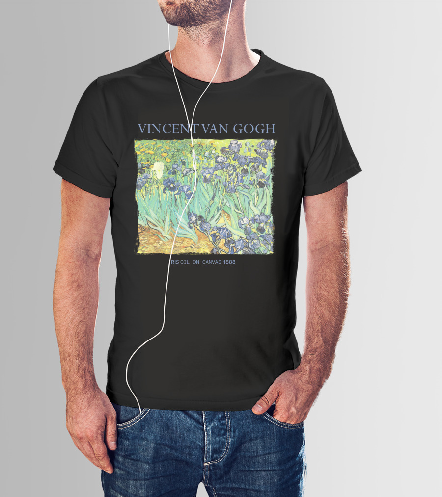 VINCENT VAN GOGH IRIS OIL ON CANVAS 1888 T-Shirt