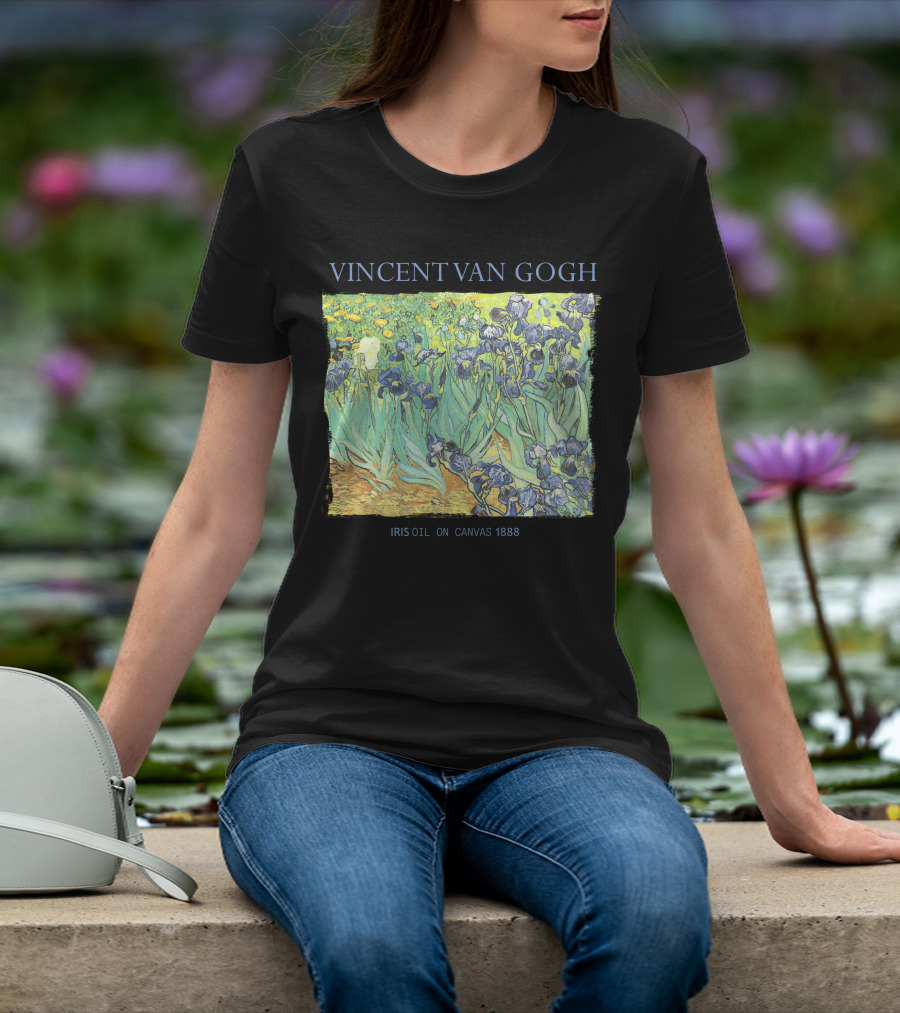 VINCENT VAN GOGH IRIS OIL ON CANVAS 1888 T-Shirt
