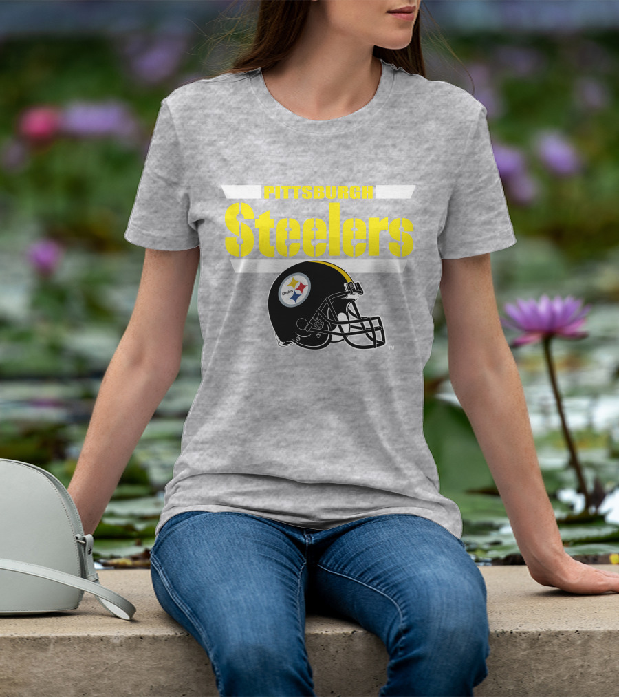 Pittsburgh Steelers Football Helmet NFL Team T-Shirt