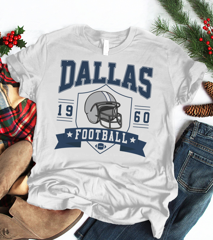 Dallas Football 1960 Helmet T-Shirt