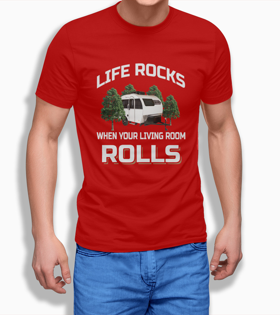 LIFE ROCKS WHEN YOUR LIVING ROOM ROLLS Little Guy Mini Max T-Shirt