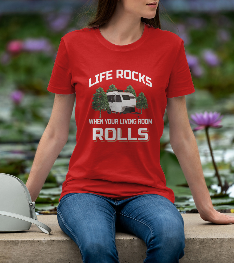 LIFE ROCKS WHEN YOUR LIVING ROOM ROLLS Little Guy Mini Max T-Shirt