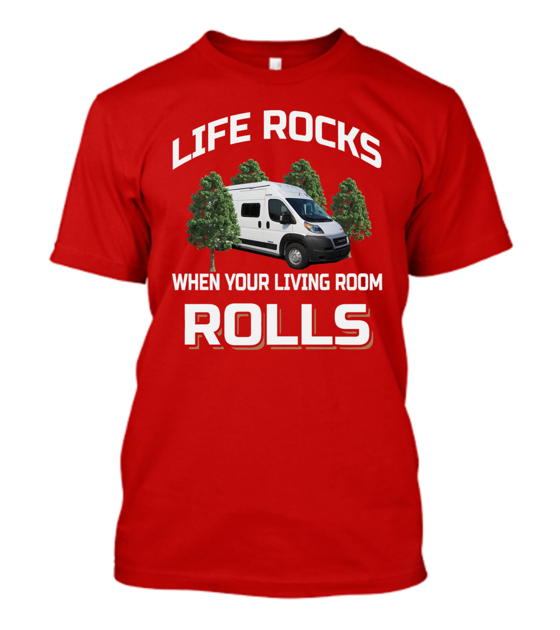 LIFE ROCKS WHEN YOUR LIVING ROOM ROLLS Winnebago Solis T-Shirt