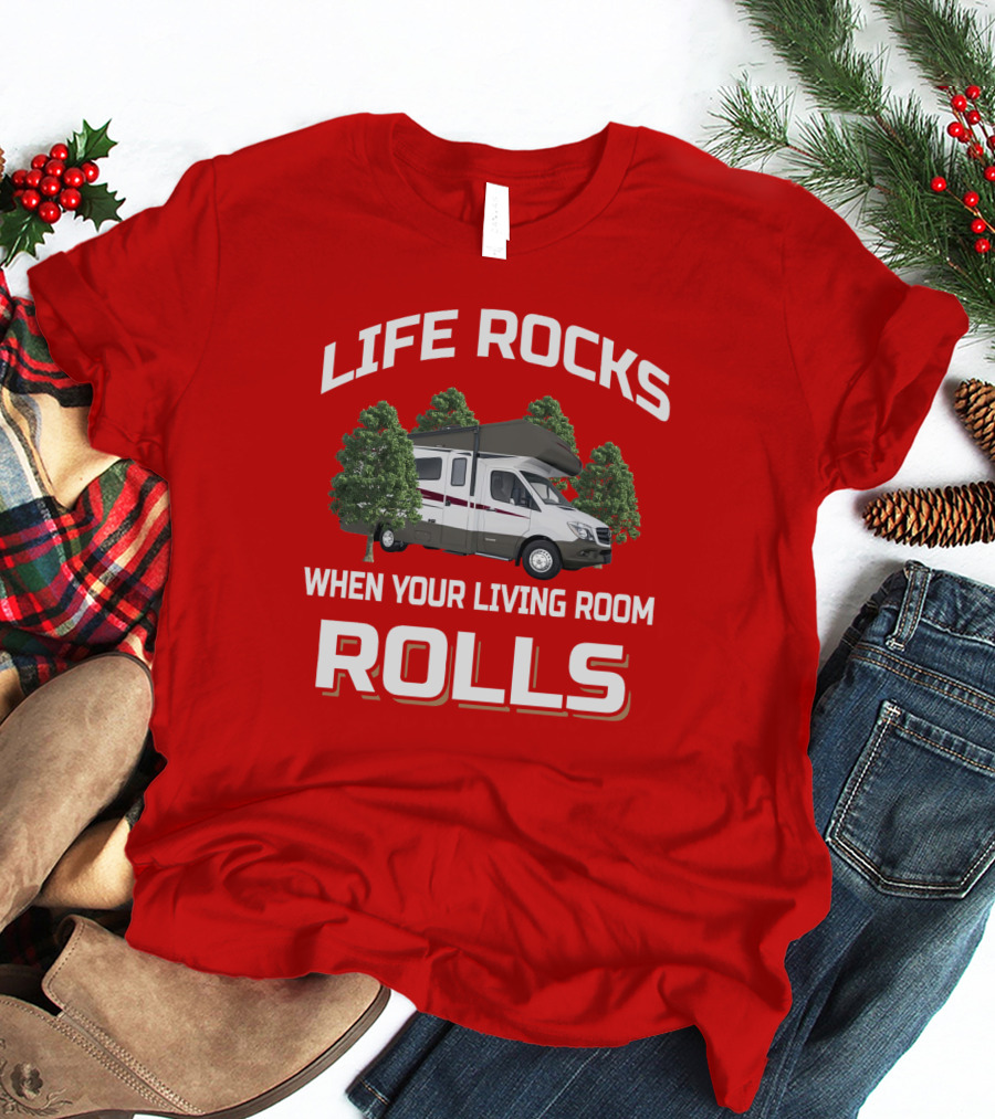 Life Rocks When Your Living Room Rolls Winnebago Vita T-Shirt