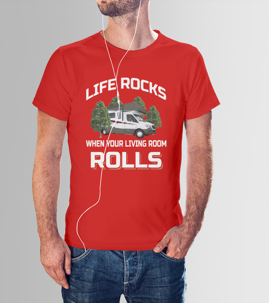 Life Rocks When Your Living Room Rolls Winnebago Vita T-Shirt