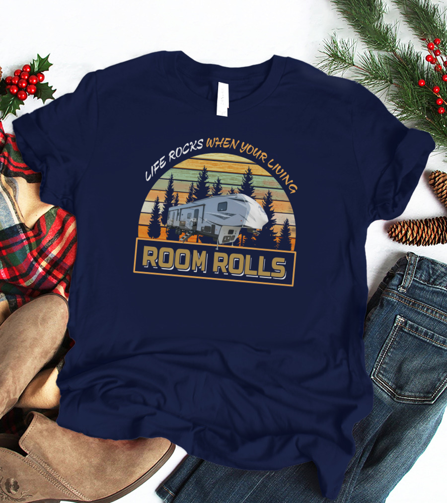 LIFE ROCKS WHEN YOUR LIVING ROOM ROLLS Wolfpack 365 Pack 16 T-Shirt
