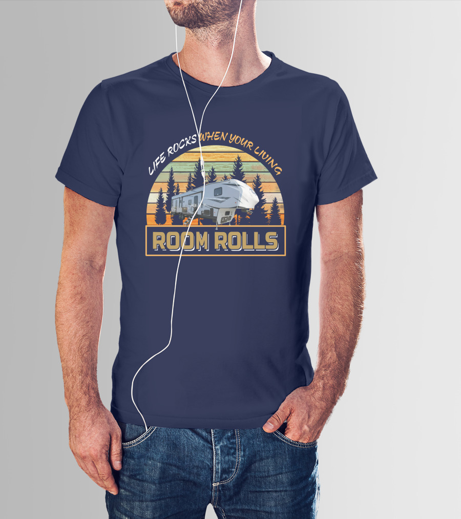 LIFE ROCKS WHEN YOUR LIVING ROOM ROLLS Wolfpack 365 Pack 16 T-Shirt
