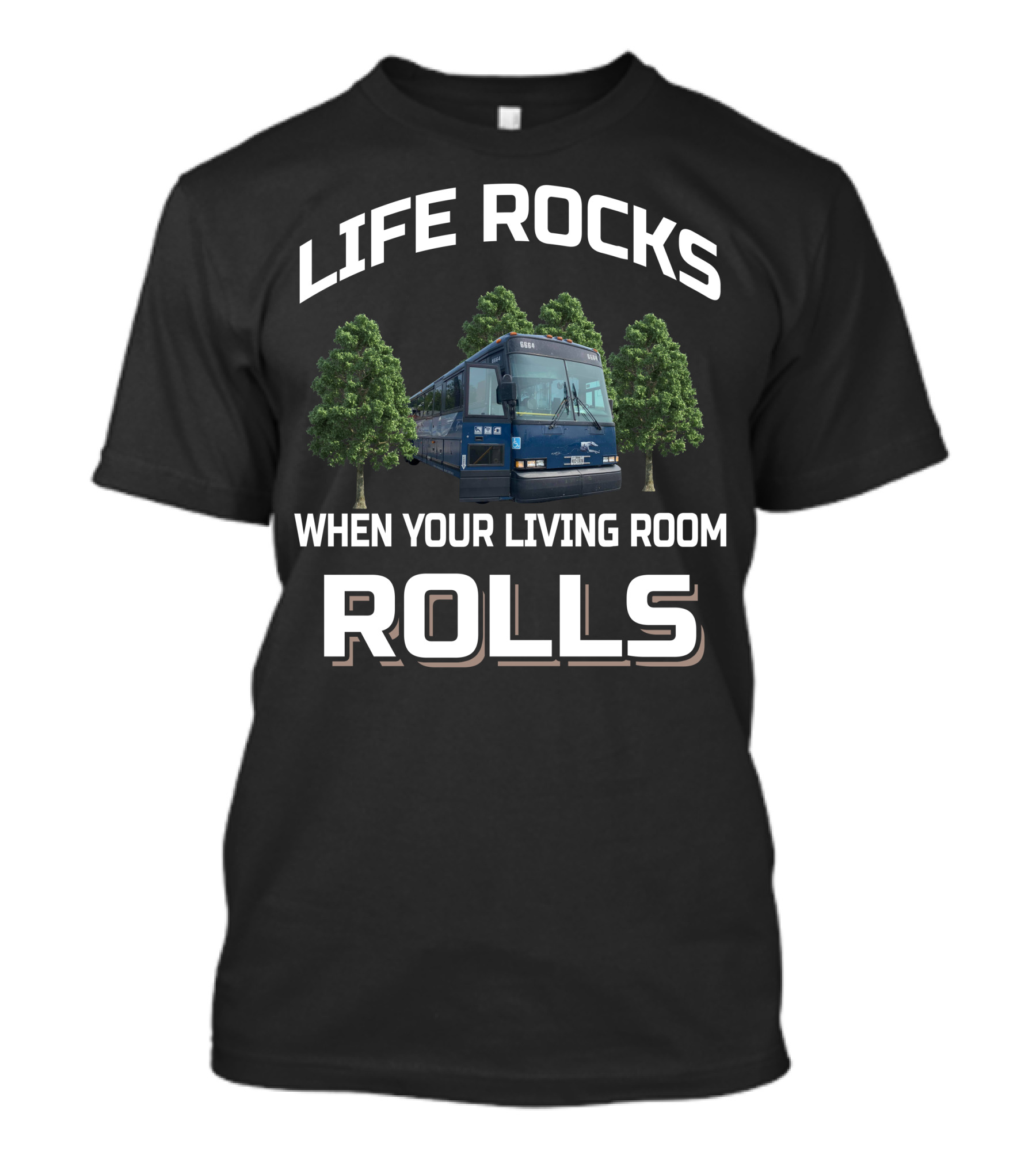 Life Rocks When Your Living Room Rolls 1996 Mci Dl3 T-Shirt
