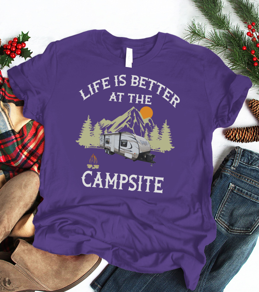 Life Is Better At The Campsite Forest River Wildwood X Lite 261BHXL T-Shirt