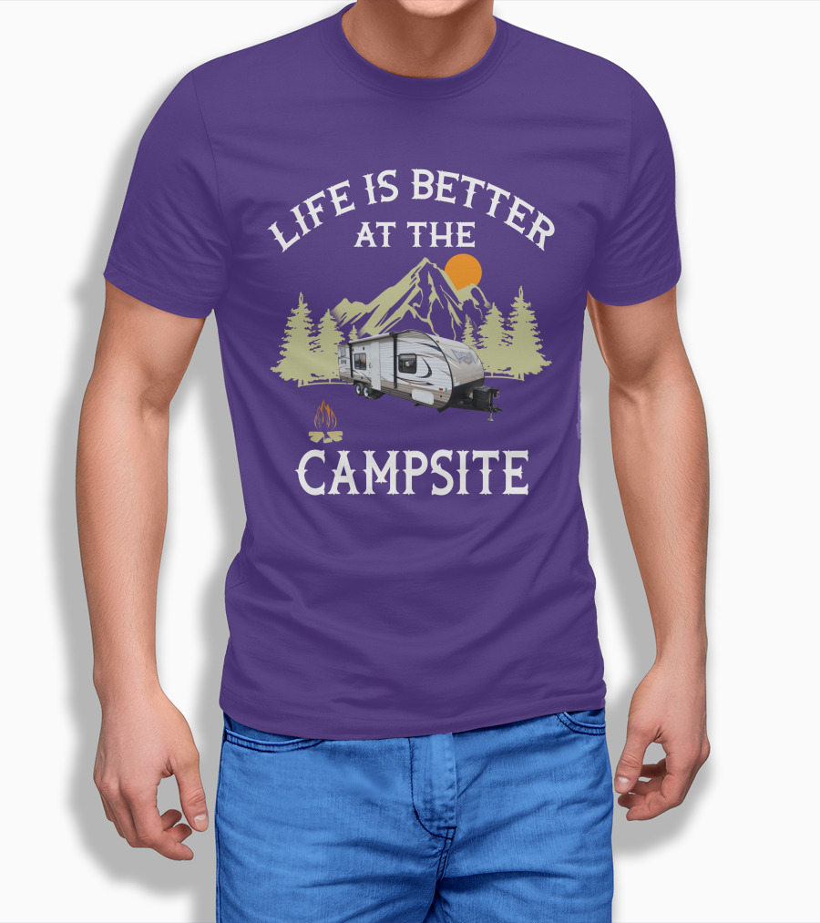 Life Is Better At The Campsite Forest River Wildwood X Lite 261BHXL T-Shirt