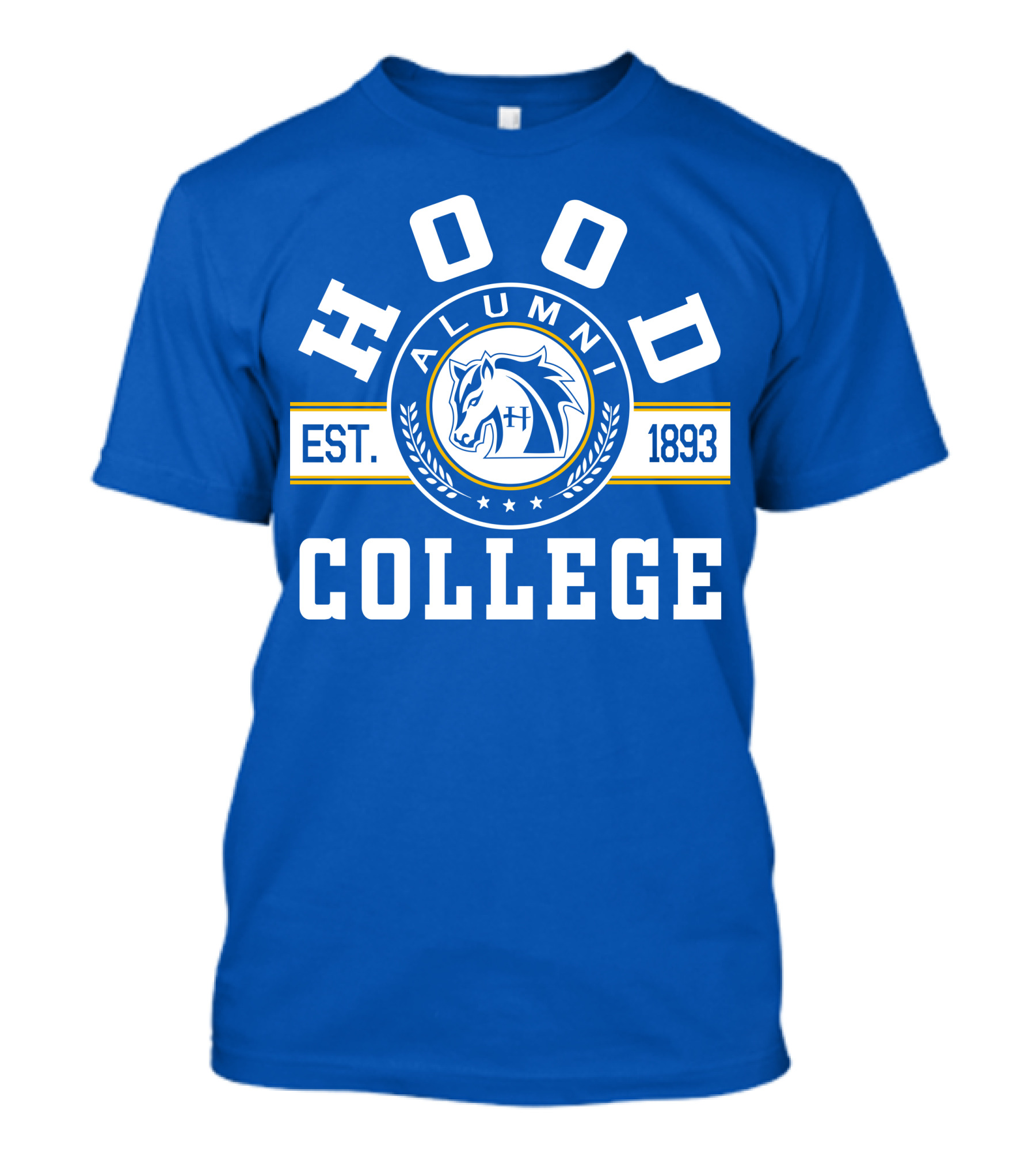Hood College Alumni Est. 1893 Mustang Crest T-Shirt