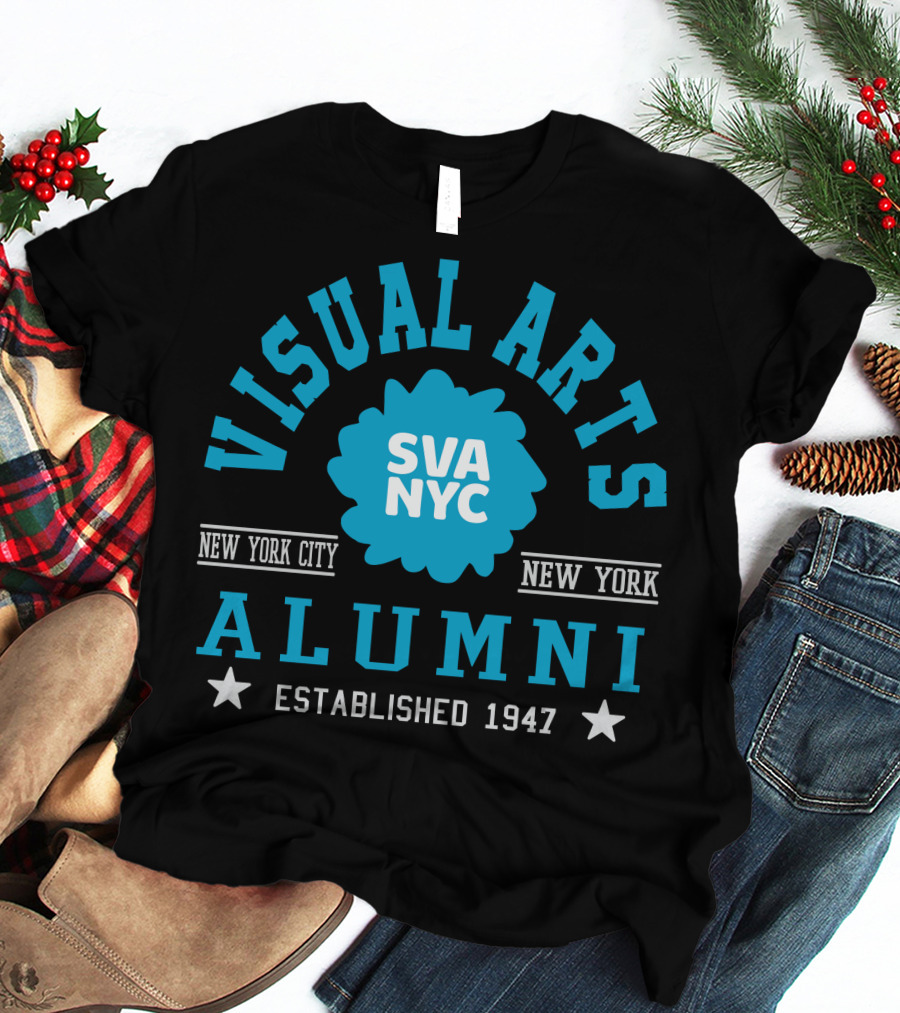 SVA NYC Visual Arts Alumni New York City Established 1947 T-Shirt