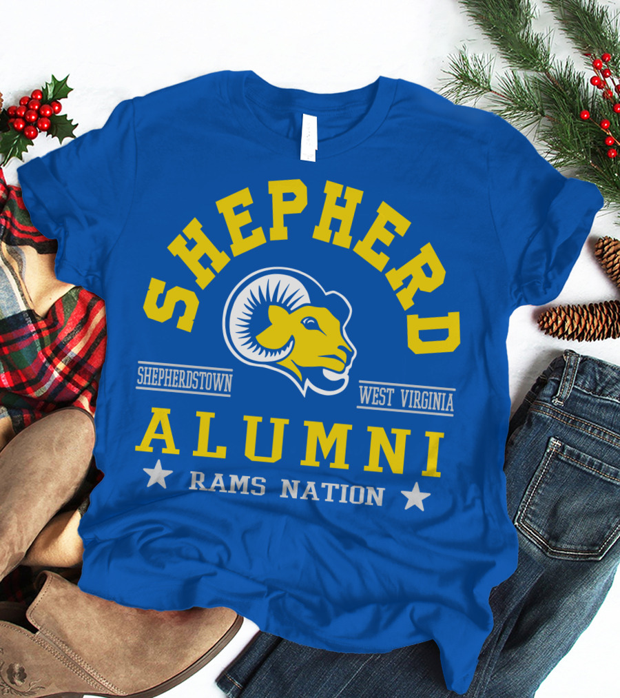 SHEPHERD ALUMNI SHEPHERDSTOWN WEST VIRGINIA RAMS NATION T-Shirt