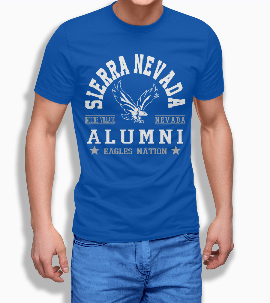Sierra Nevada Incline Village Alumni Eagles Nation Nevada T-Shirt
