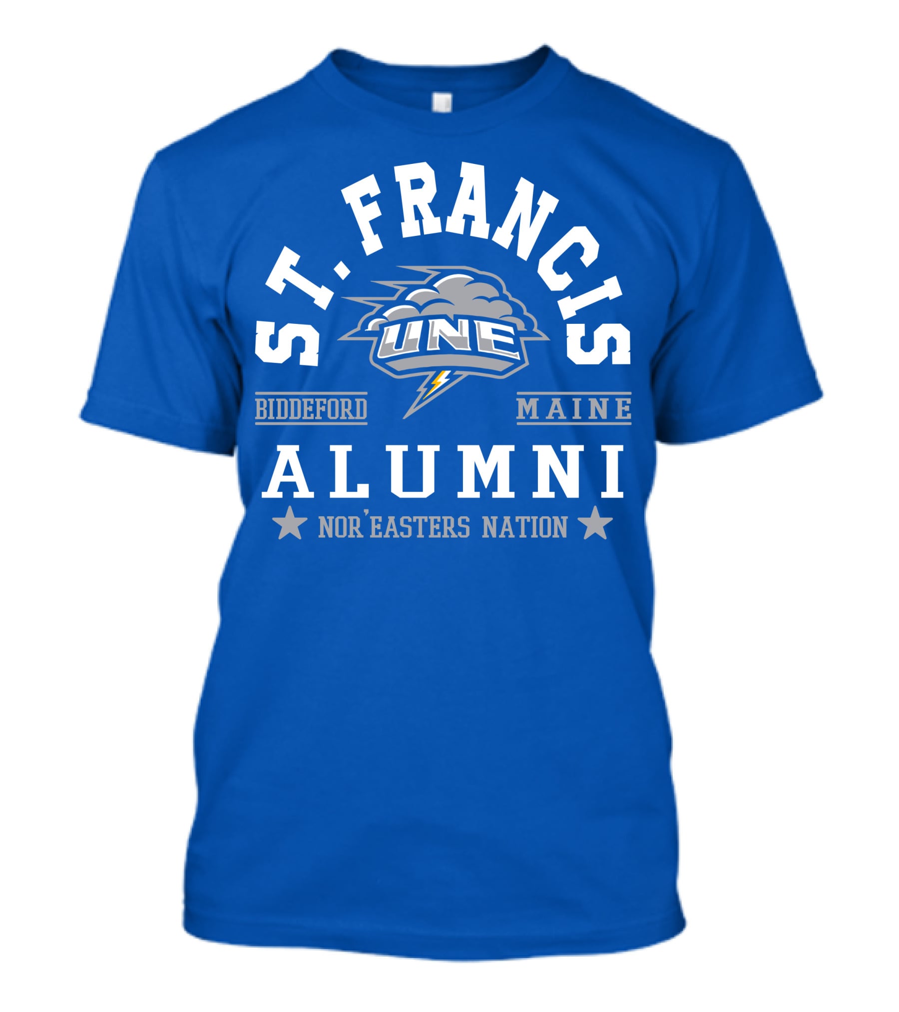 St. Francis Alumni UNE Nor'easters Nation Biddeford Maine T-Shirt