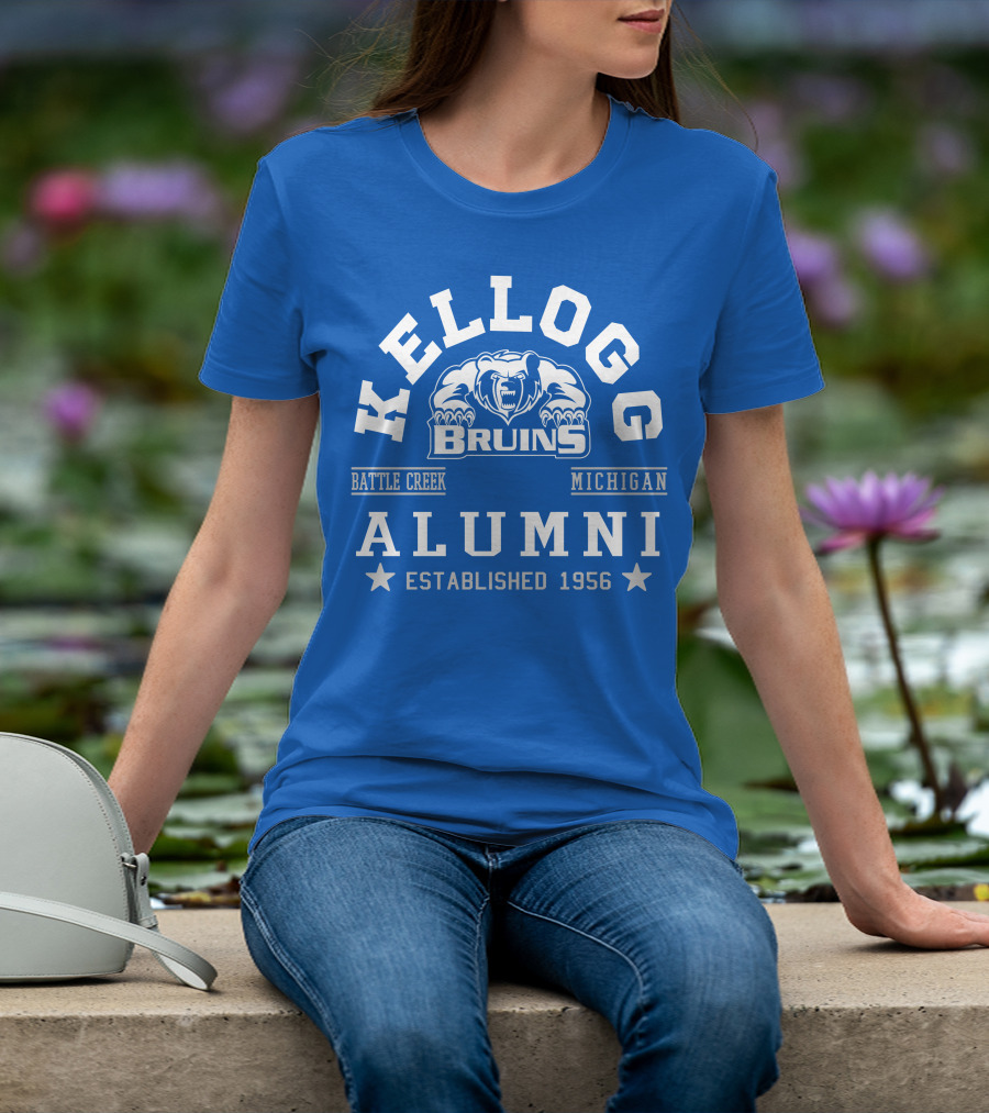 Kellogg Bruins Alumni Battle Creek Michigan Established 1956 T-Shirt