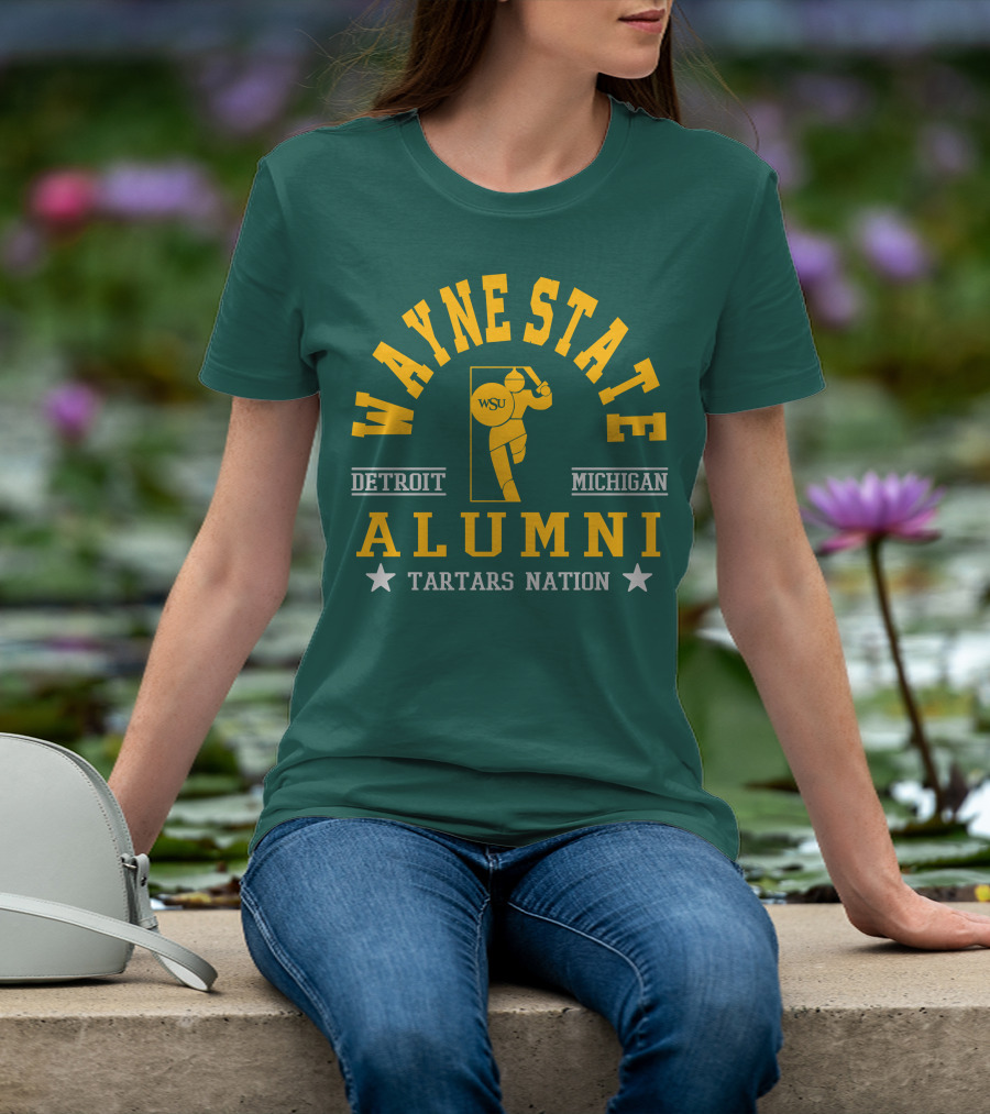 Wayne State Alumni Detroit Michigan Tartars Nation T-Shirt