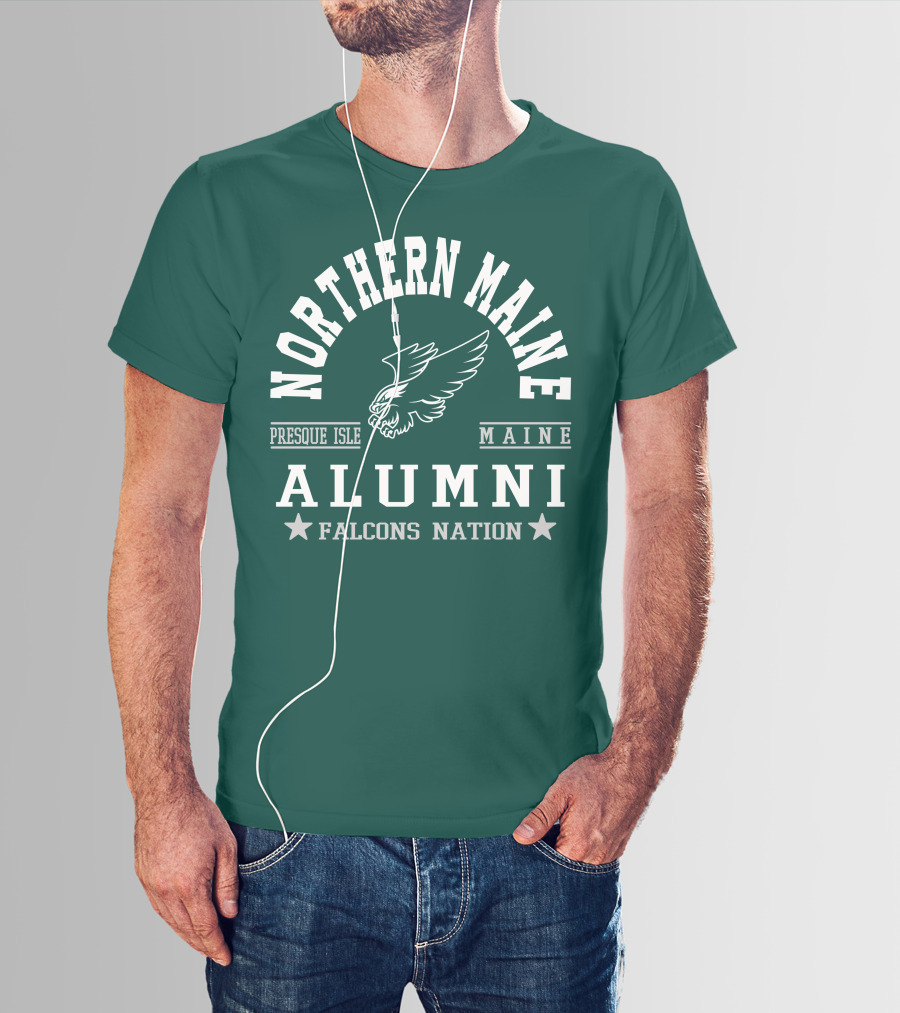 Northern Maine Alumni Presque Isle Falcons Nation T-Shirt