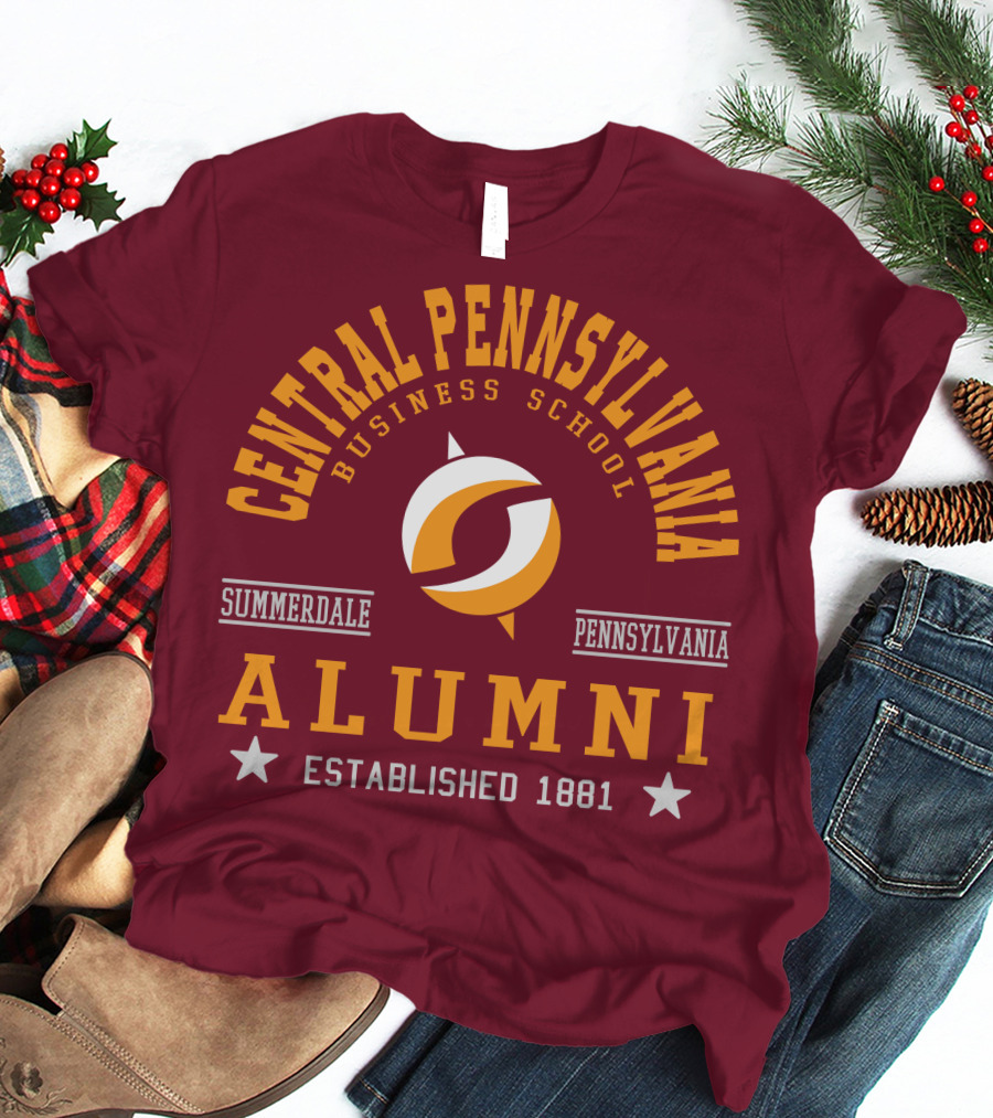 Central Pennsylvania Business School Alumni Summerdale Pennsylvania Established 1881 T-Shirt