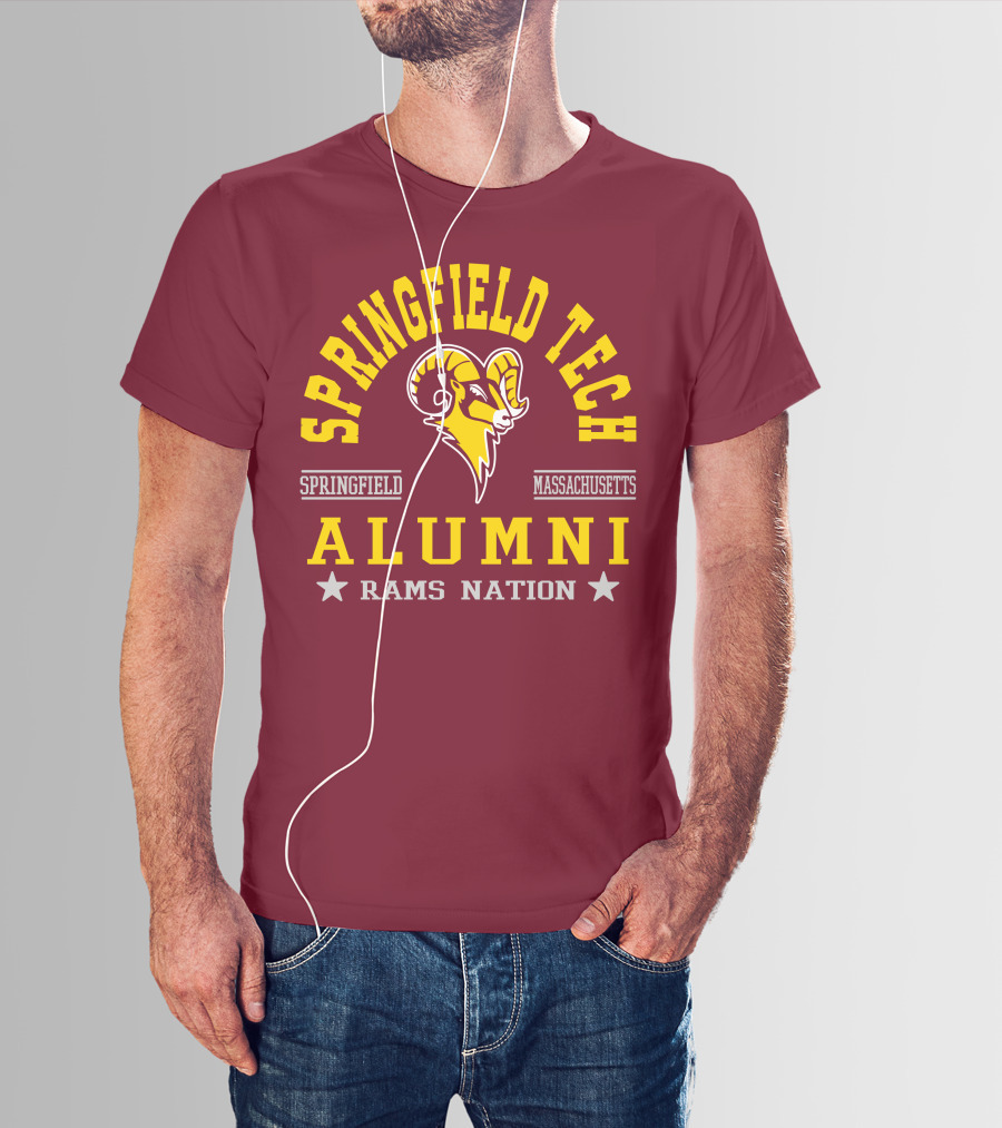 Springfield Tech Alumni Rams Nation Springfield Massachusetts T-Shirt
