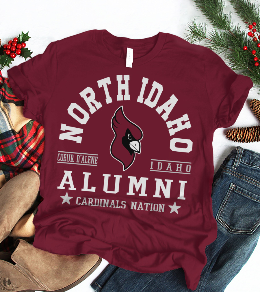 North Idaho Coeur D'Alene Alumni Cardinals Nation Idaho T-Shirt