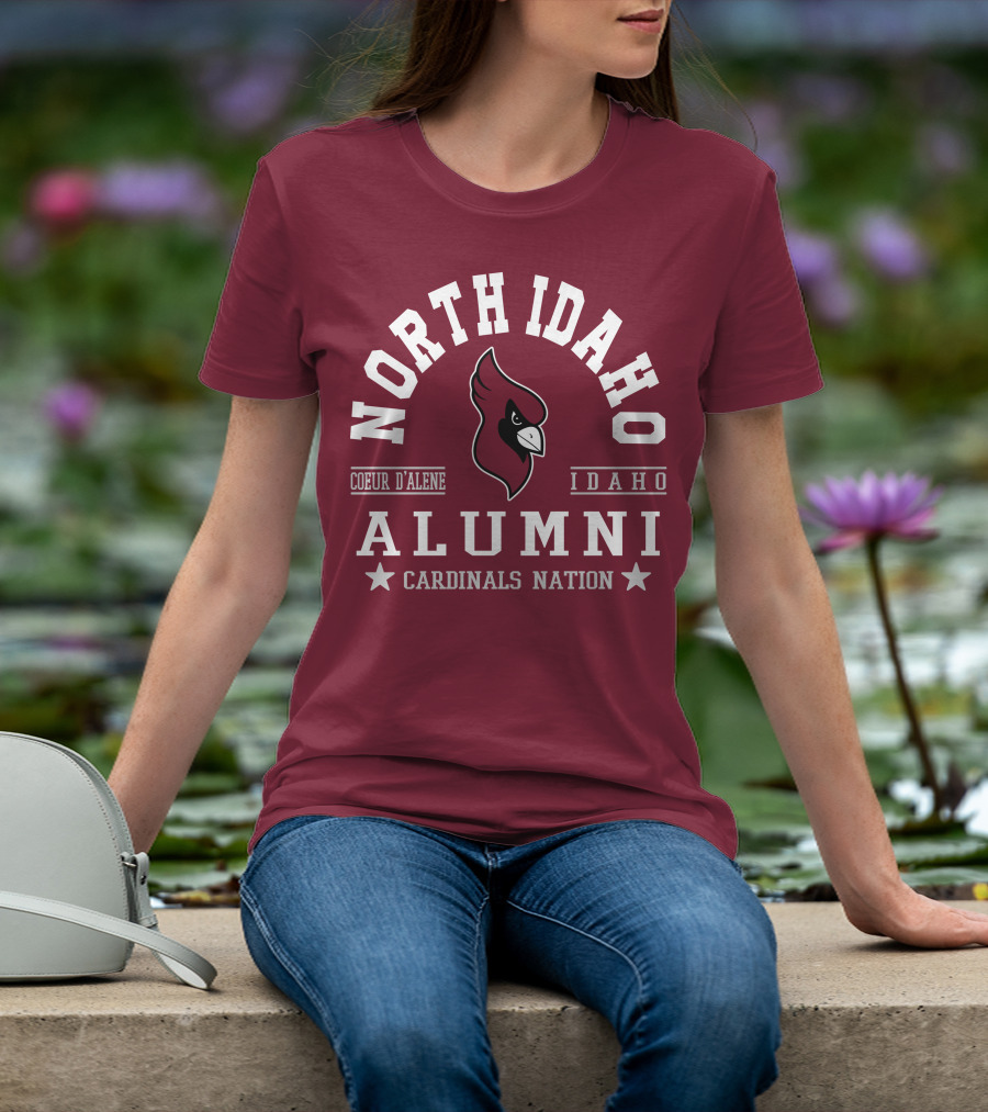 North Idaho Coeur D'Alene Alumni Cardinals Nation Idaho T-Shirt