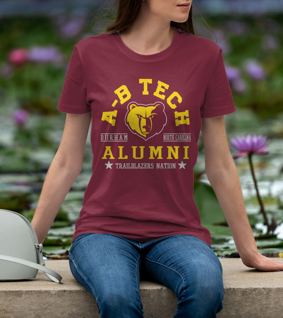 A-B Tech Alumni Trailblazers Nation Durham North Carolina Bear T-Shirt