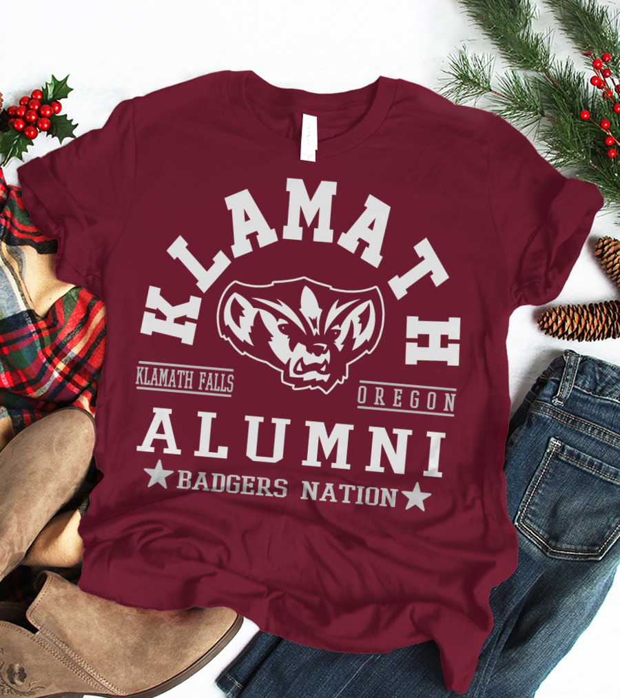 Klamath Falls Oregon Alumni Badgers Nation T-Shirt